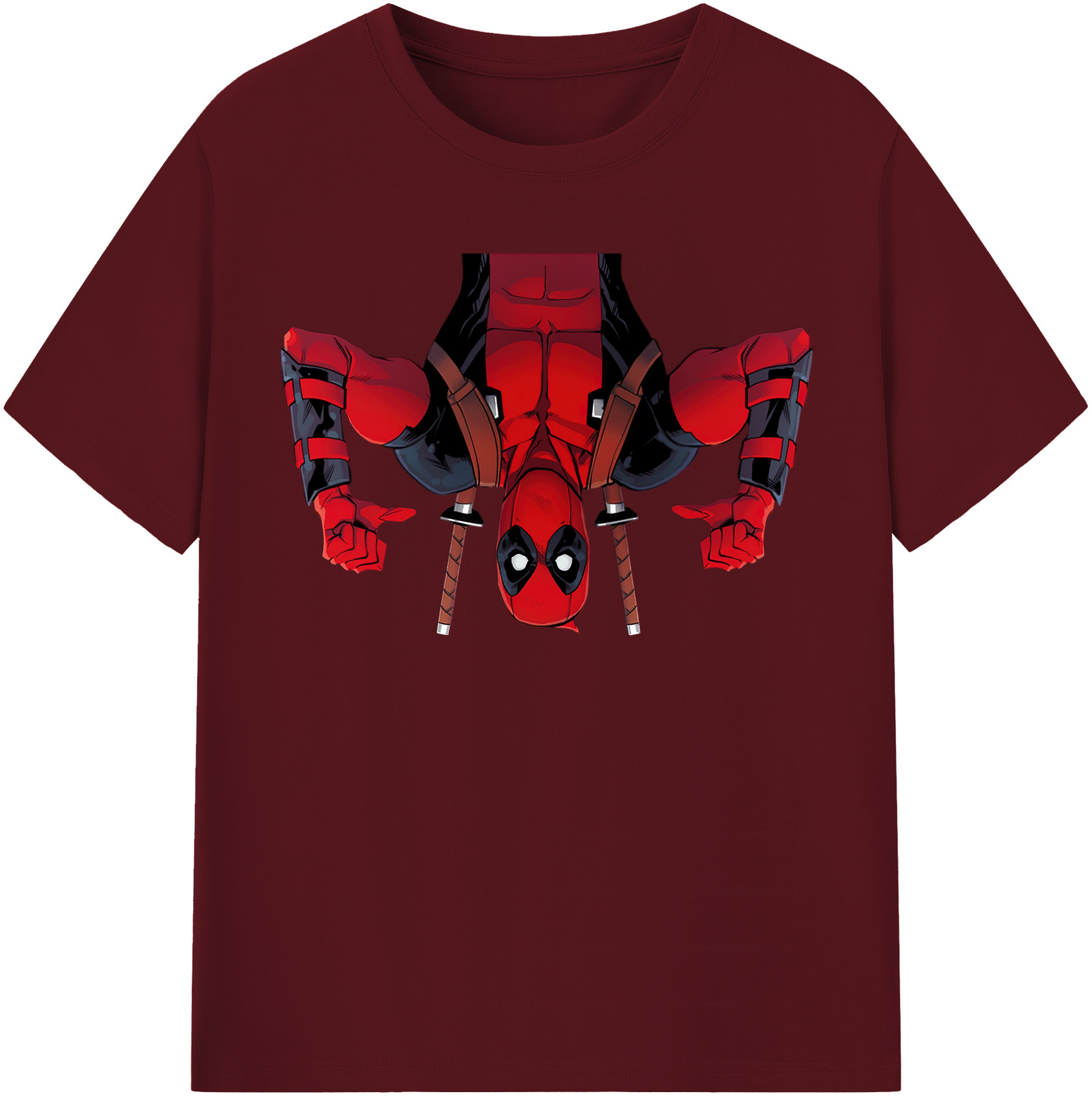 （画像用） Deadpool デッドプール 綿100％半袖Tシャツ（フロントプリント）